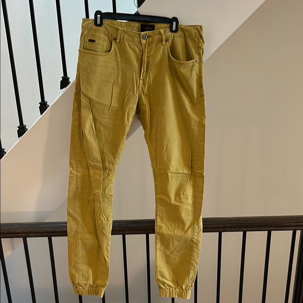 Scotch & Soda Yellow Men's Pants